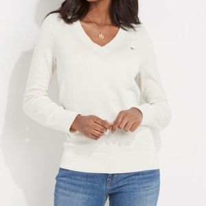 Vineyard vines heritage cotton v-neck sweater